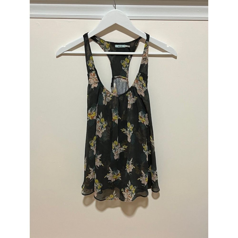 Kimchi Blue Urban Outfitters Floral Mesh Tank top Racerback Size S